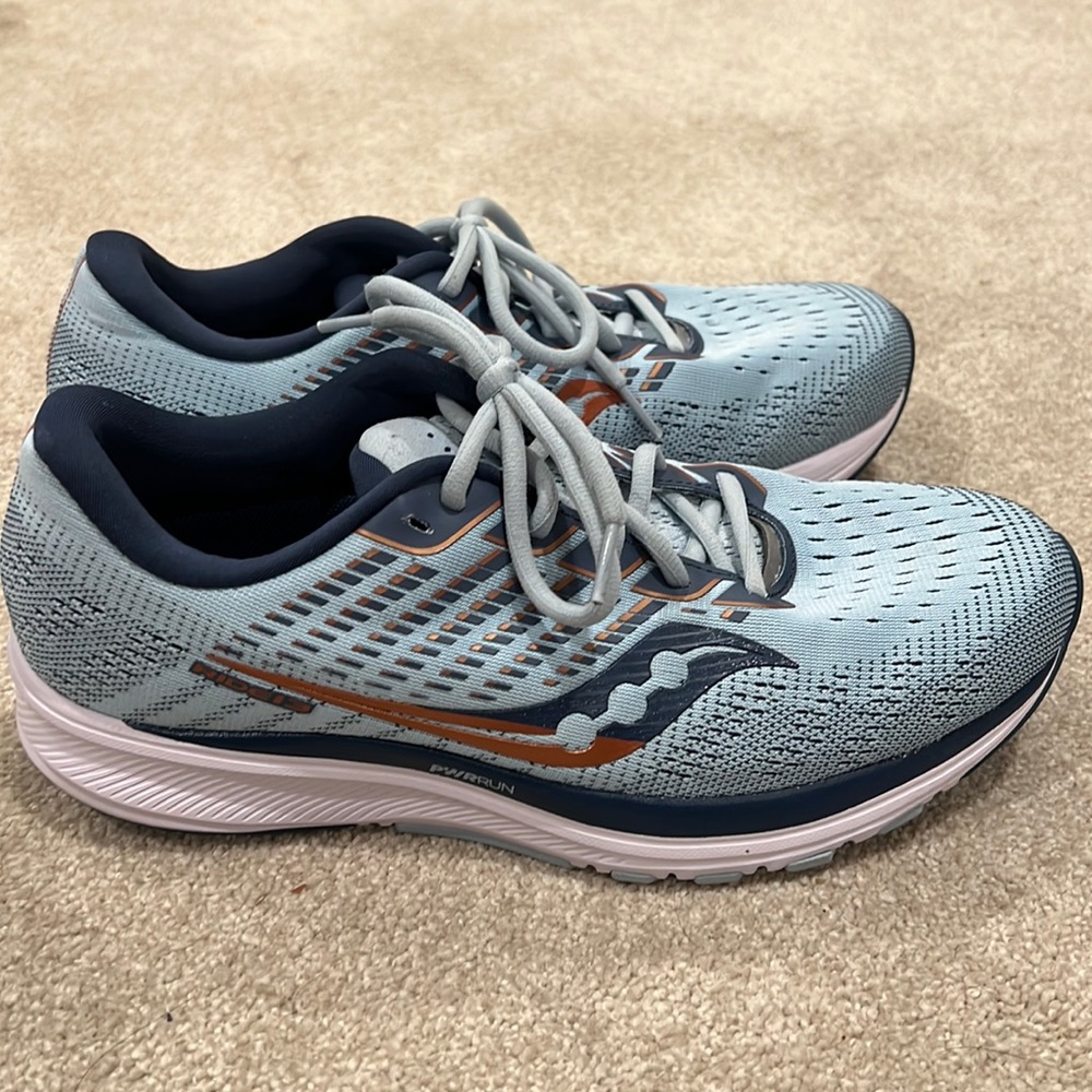Saucony Ride 13 Blue Running Shoes Women 10